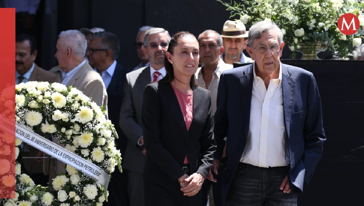 La candidata presidencial Claudia Sheinbaum junto a Cuauhtémoc Cárdenas Solórzano. | Araceli López