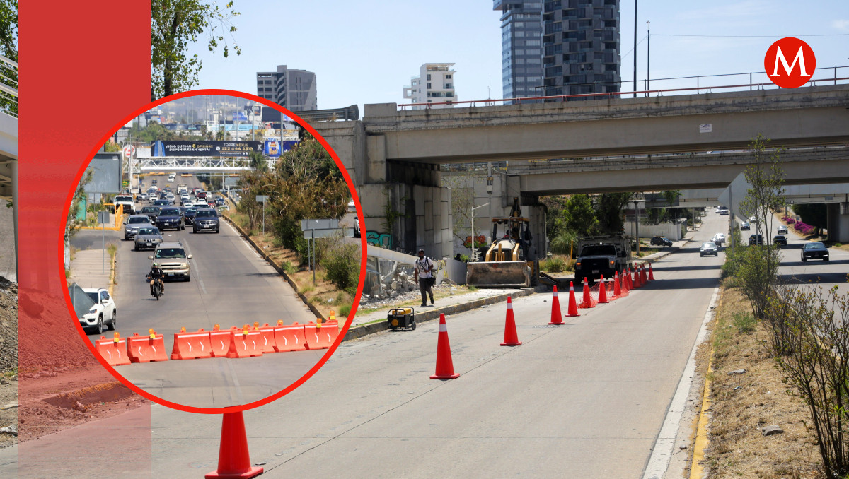 Cierre en lateral de Vía Atlixcáyotl y tramo de ciclopista por obras | Es Imagen