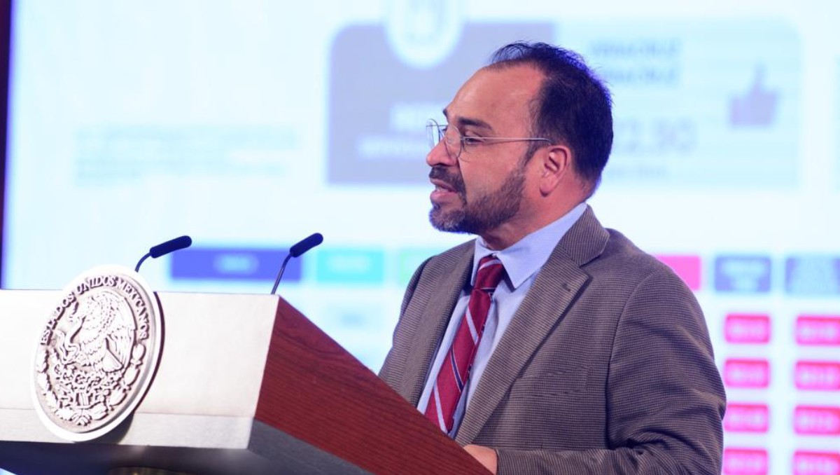 David Aguilar, titular de Profeco, en conferencia matutina de Andrés Manuel López Obrador. Foto: (Especial)