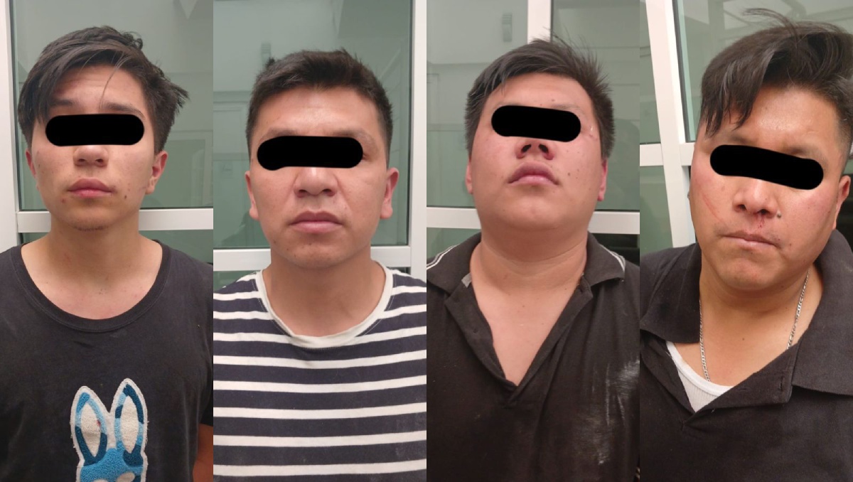 Detención de presuntos ladrones en Ecatepec. Foto: (Especial)