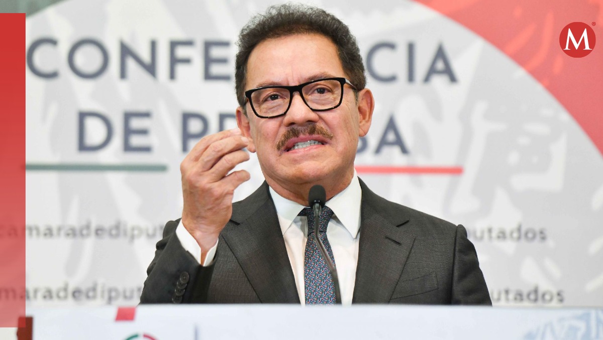 El diputado Ignacio Mier en una conferencia de prensa en San Lázaro. | Cuartoscuro