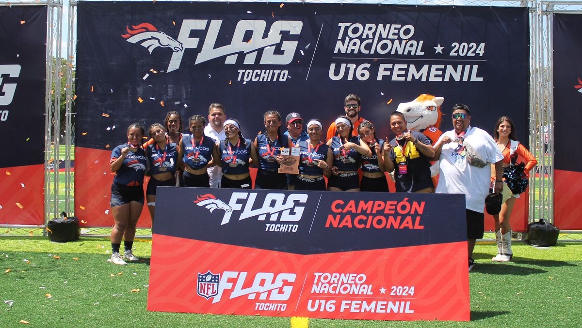 Edomex es campeón femenil U-16 en Torneo Nacional NFL Flag Tochito (Cortesía)