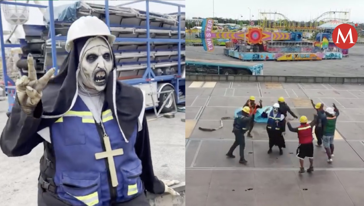 La monja estará en la Feria de Tampico 2024; llegó a instalar su juego.