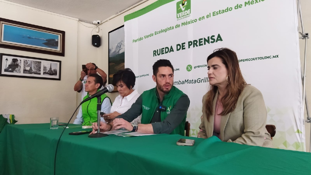 Rueda de Prensa del Partido Verde Edomex. Foto: (Bernardo Jasso)