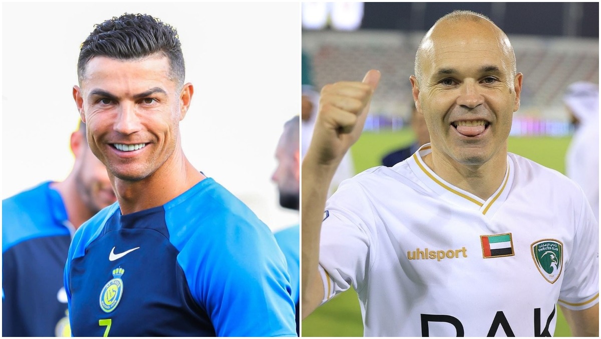 Andrés Iniesta y Cristiano Ronaldo, embajadores del Mundial de 2030 (Instagram @cristiano / @andresiniesta8)