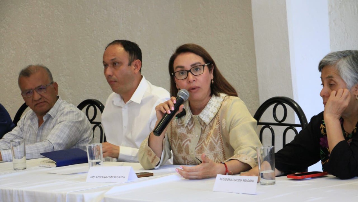Azucena Cisneros, diputada de Morena Edomex. Foto: (Lauro Galicia)