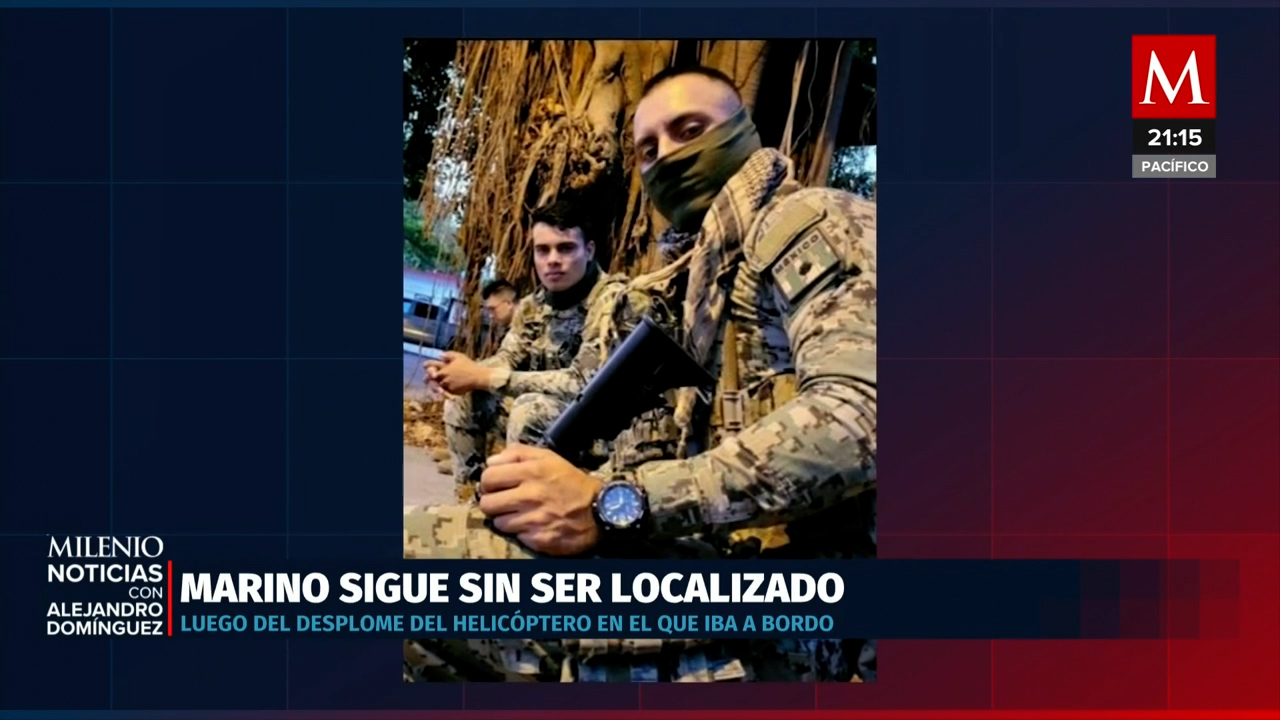 Continúa la búsqueda de Marino desaparecido tras desplome de helicóptero en Michoacán