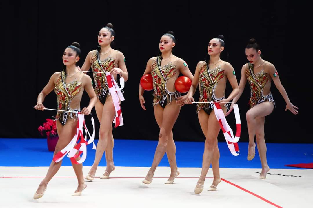 Equipo mexicano de gimnasia rítmica. (Especial)