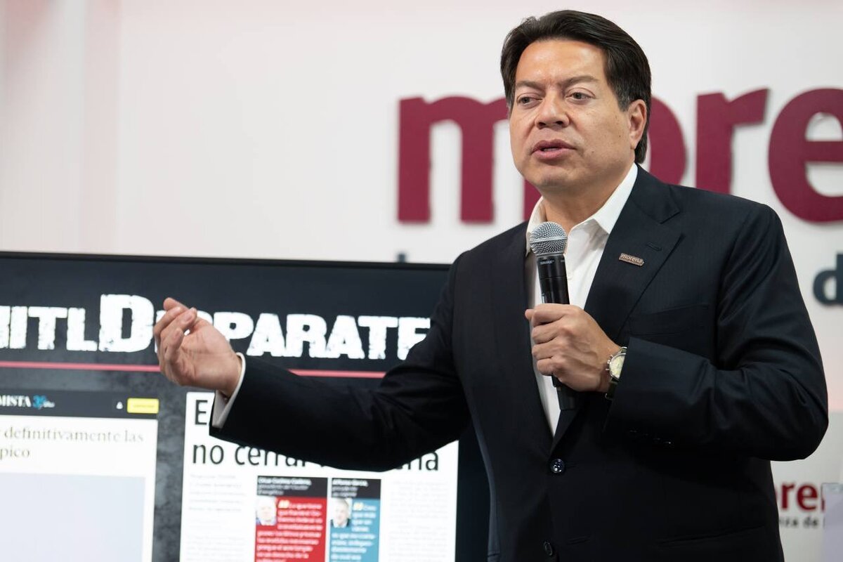 Mario Delgado anunció la noticia en conferencia de prensa. | X