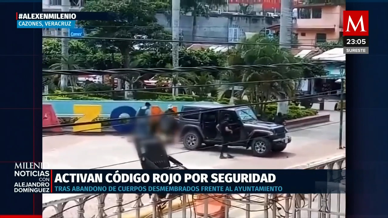 En Veracruz, criminales dejan cadáveres desmembrados frente al Palacio Municipal de Cazones