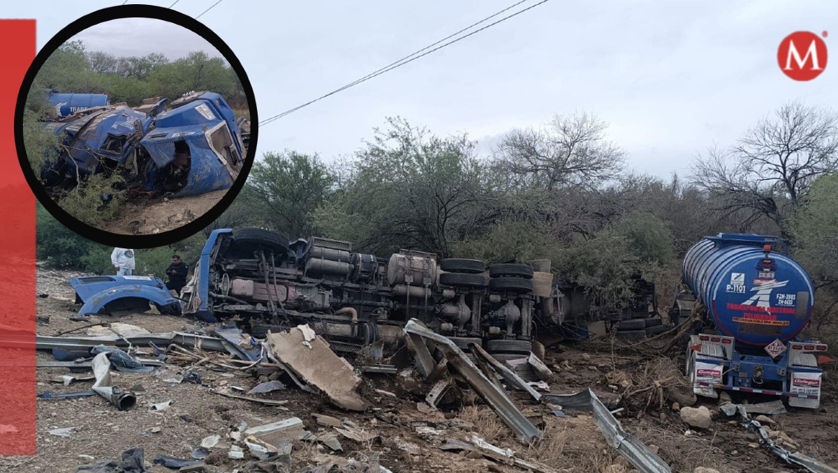 Vuelca pipa cargada de diésel en carretera a de Tamaulipas