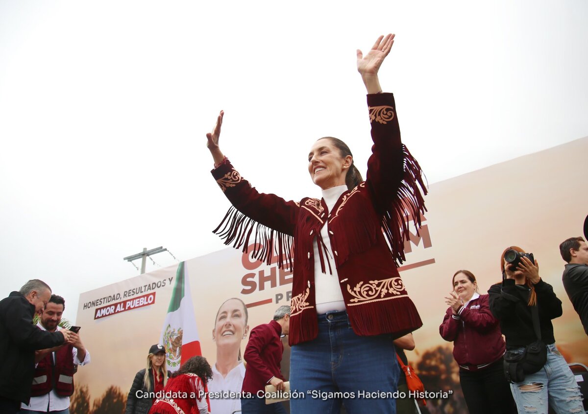 Claudia Sheinbaum, candidata a la Presidencia por Morena, PT y PVEM. | Foto: Especial.