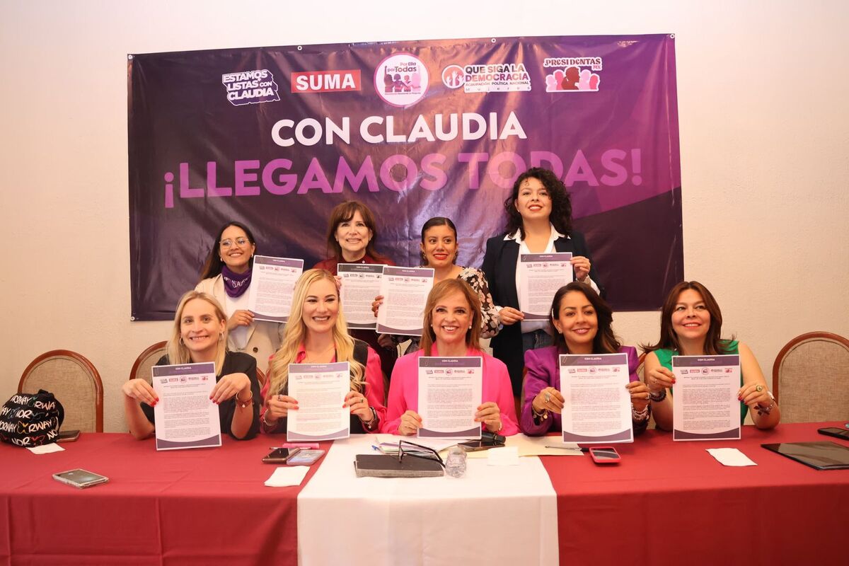 Colectivos se unen para apoyar a Claudia Sheinbaum. | Foto: Especial