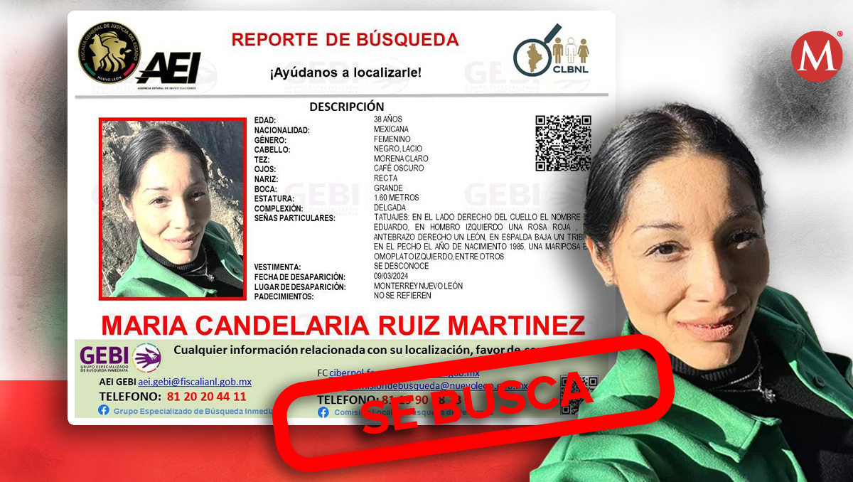 María Candelaria Ruiz Martínez, de 38 años | Especial