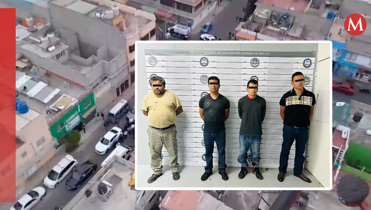 Operativo de detención en Nezahualcóyotl. Foto: (Especial)