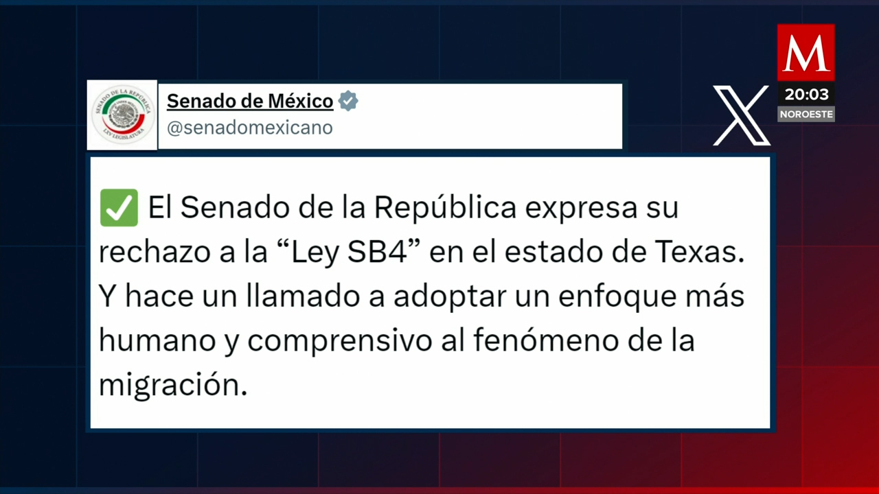 Senado de México clama por humanidad ante la amenaza de la Ley SB4 en EU