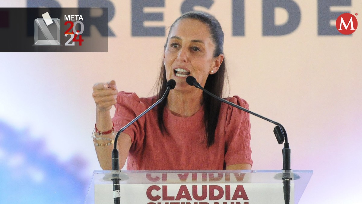 Claudia Sheinbaum, candidata presidencial de Morena, en un mitin de campaña. | Cuartoscuro