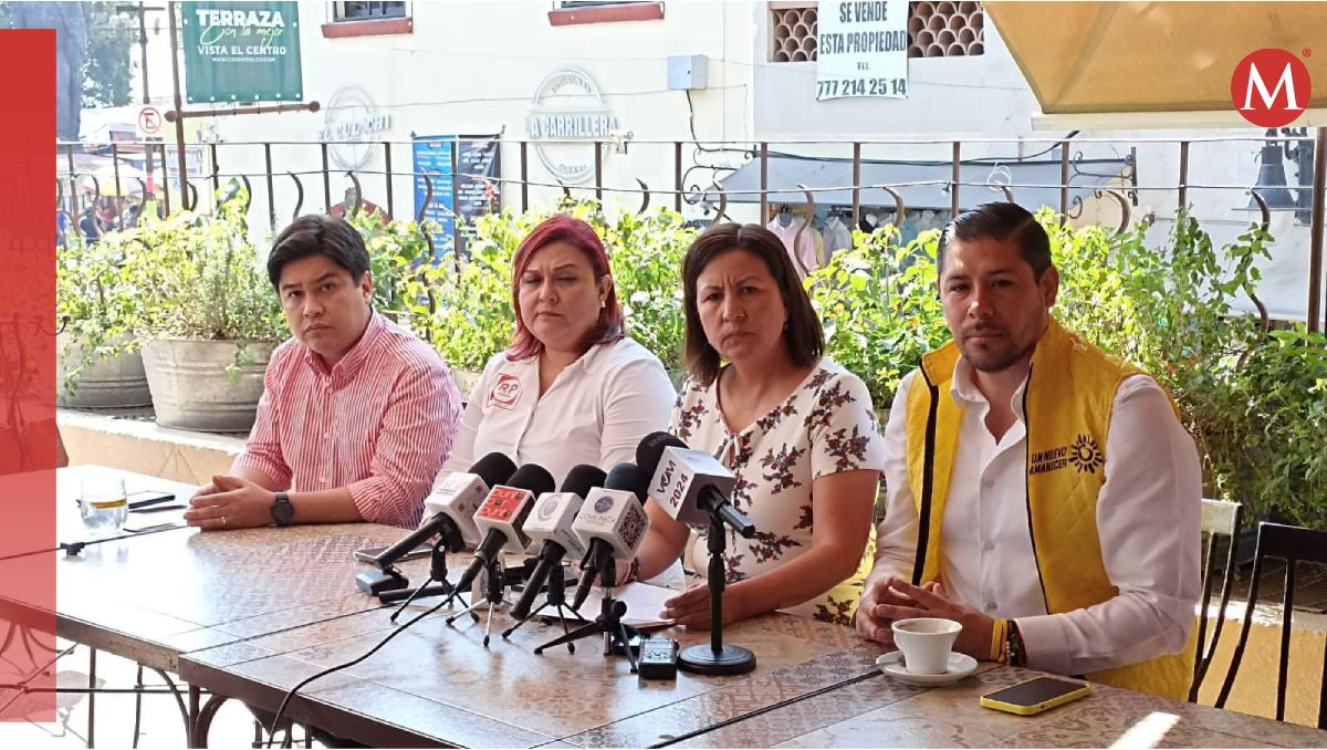Dirigentes que conforman la coalición Dignidad y Seguridad por Morelos Vamos Todos.