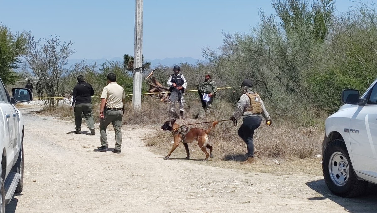 Encuentras más restos humanos en Pesquería Nuevo-León. Foto: Agustín Martínez