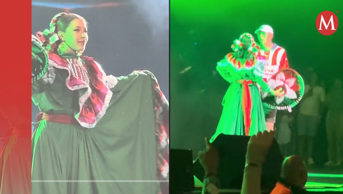 La esposa de Dani Flow sorprendió tras bailar un jarabe tapatío. | Captura TikTok @cjona666