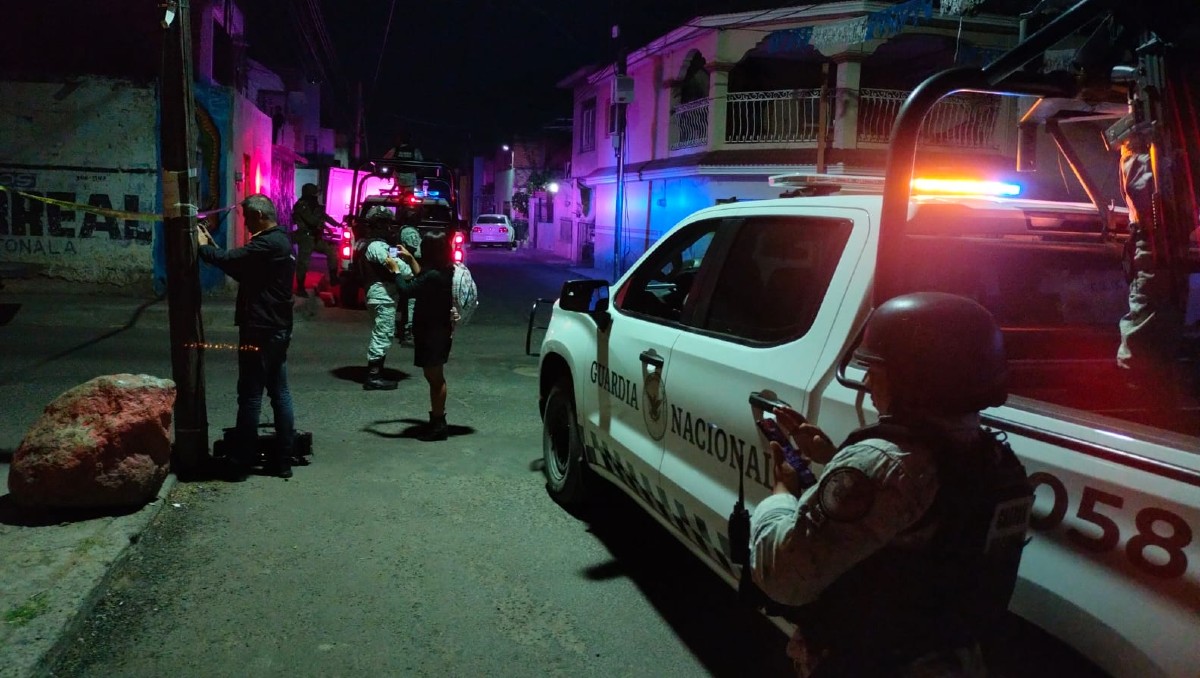 Guardia Nacional vigila lugar de asesinato en Tonalá (Vicente Torres Alfaro)