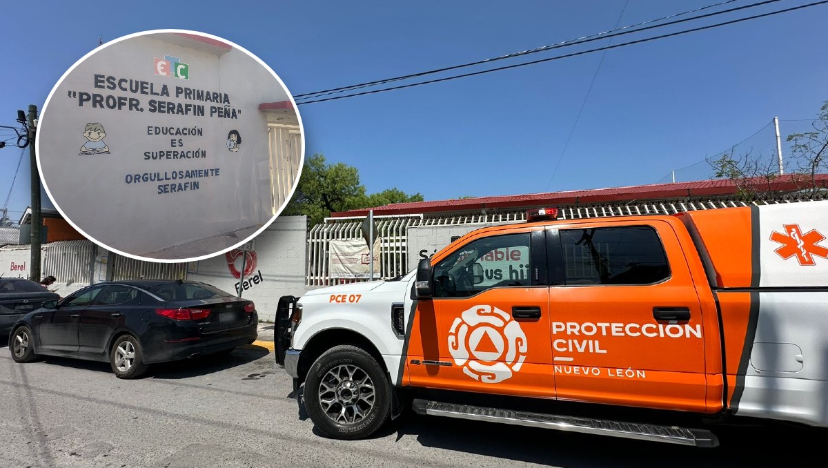 La Policía de San Nicolás acudió a la escuela ubicada en la calle Juárez y la avenida Santo Domingo. / Sandra González