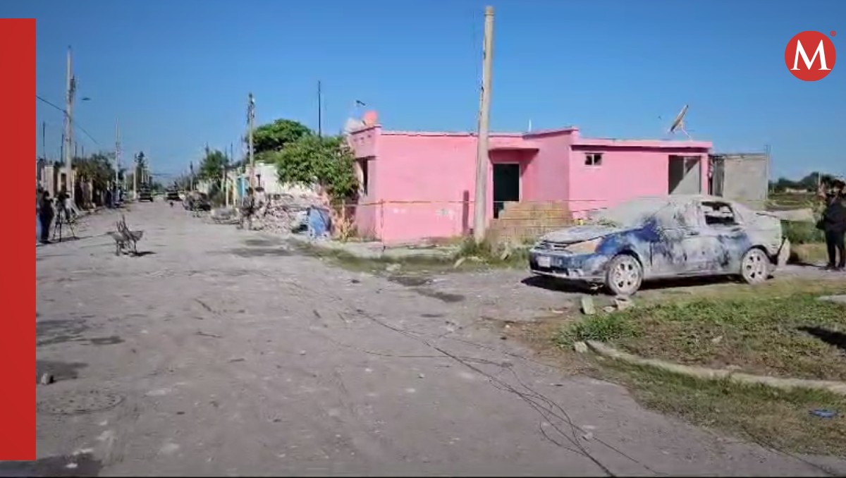 Afectaciones tras explosión en Valle Hermoso. (Ángel Domínguez)