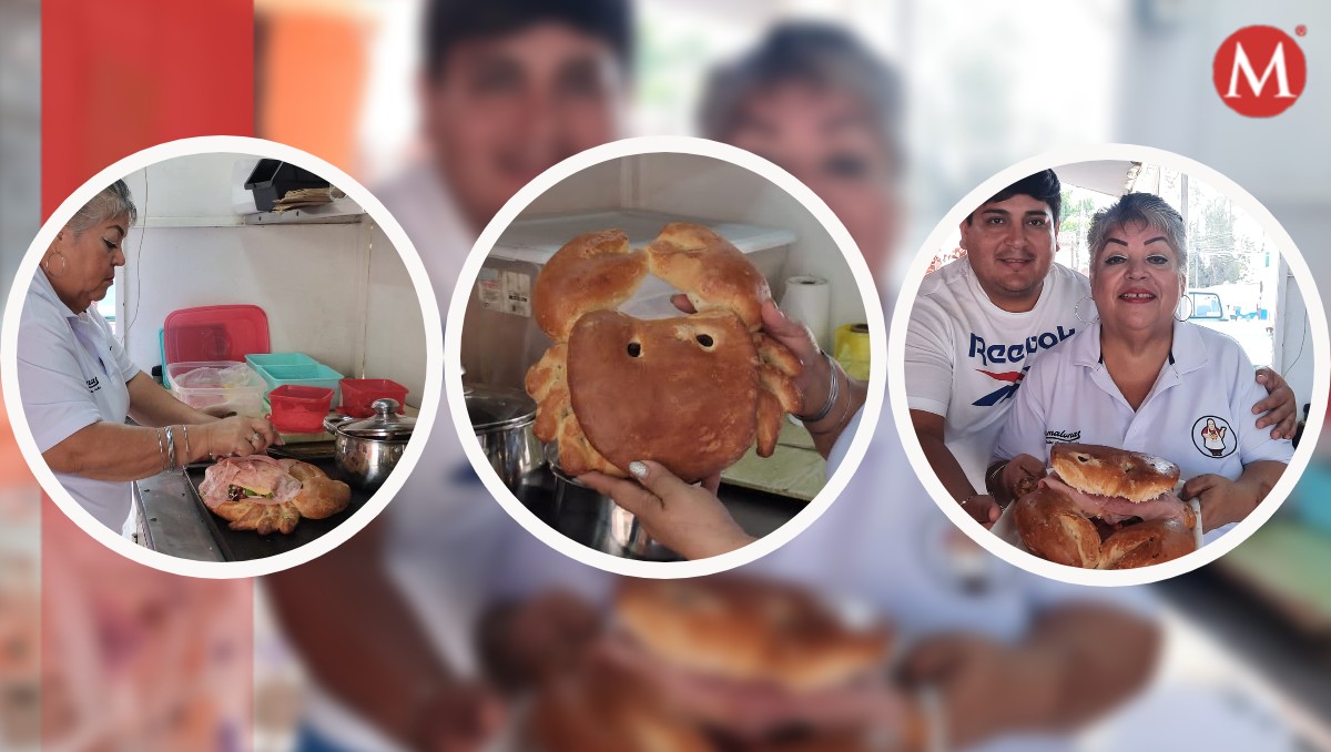 Local de Tampico ofrece tortas de la barda en forma de jaiba