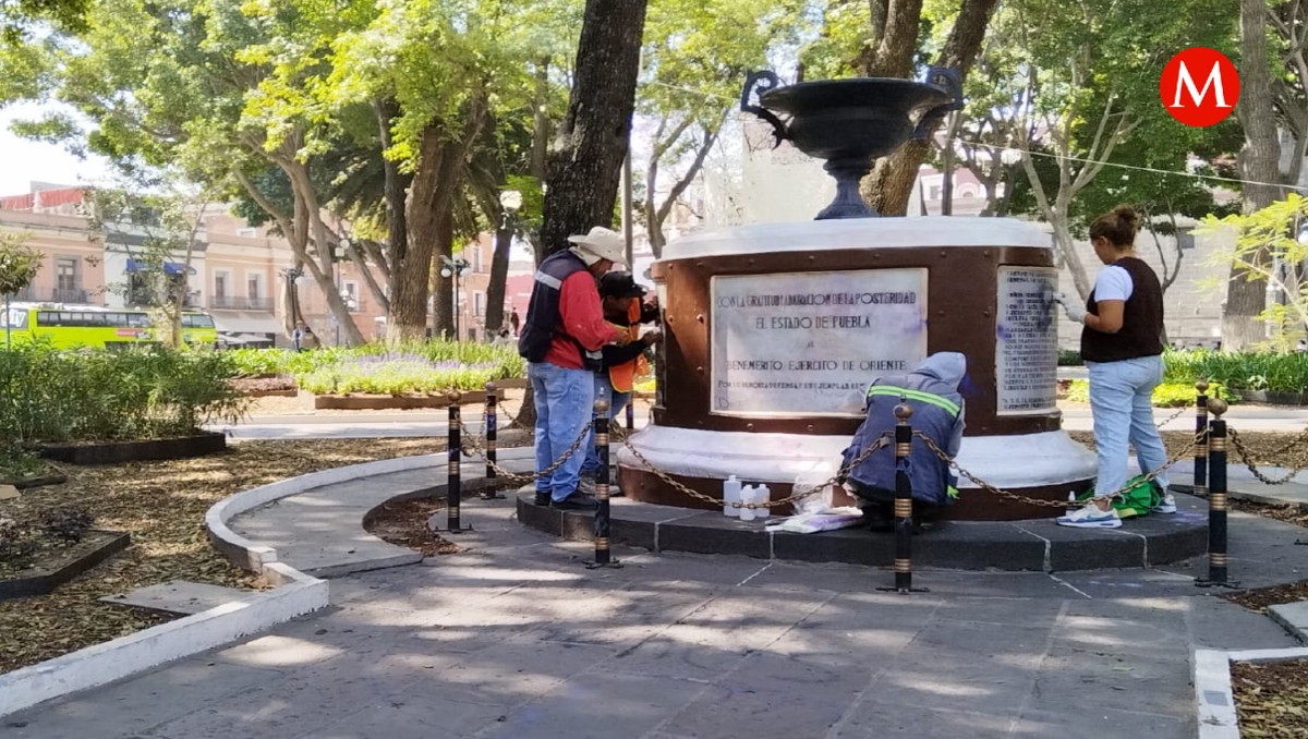 Realizan trabajos de limpieza en Puebla por Procesión de Viernes Santo | Angélica Tenahua