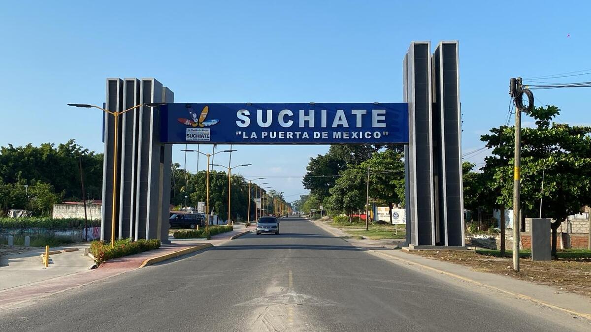 Migrantes en frontera sur de México.
