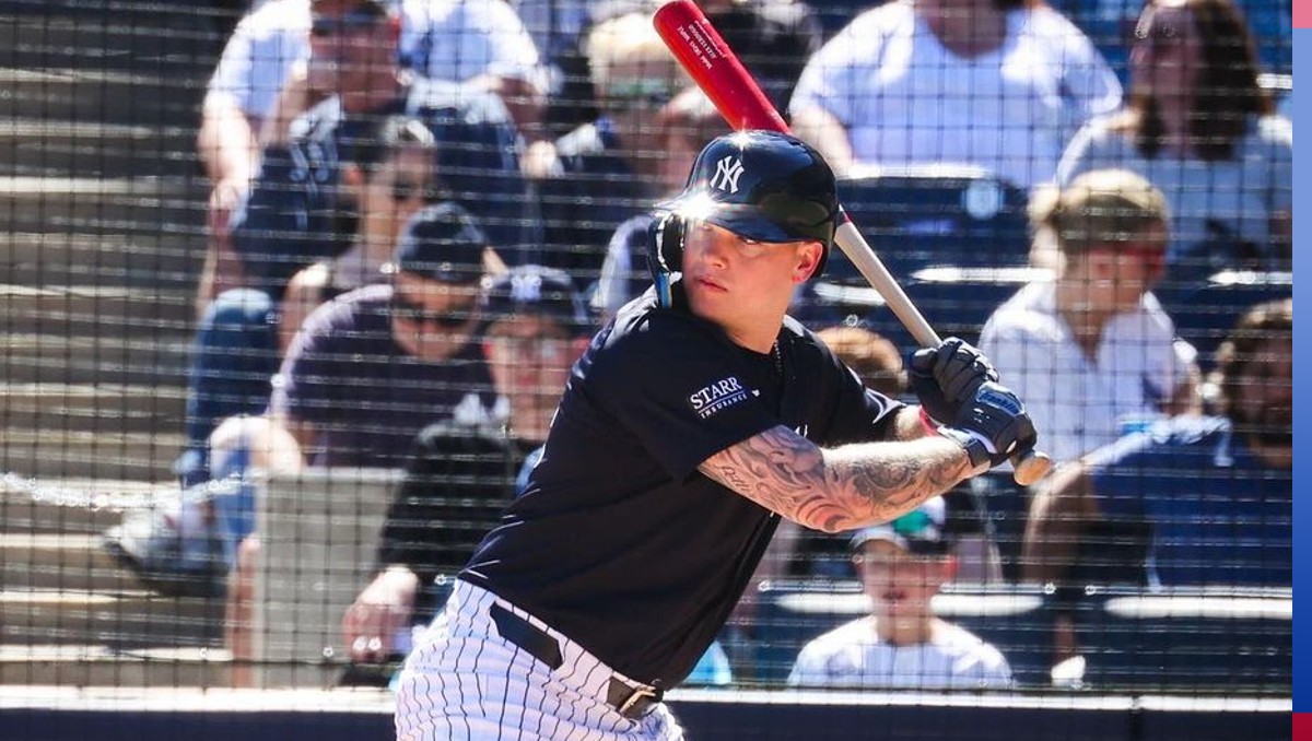 Alex Verdugo no estuvo en el Yankees vs Diablos Rojos porque espera el nacimiento de su hijo (Instagram @dugie24)