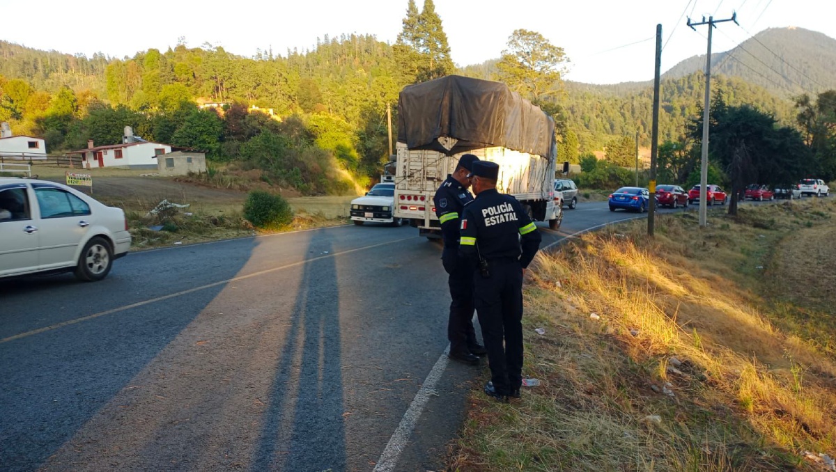 Policía municipal refuerza vigilancia en el bosque de Ocuilan. Foto: (Especial)