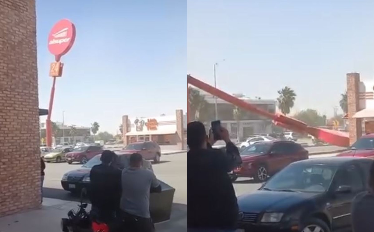El momento fue captado por personas que se encontraban en el lugar. l Especial