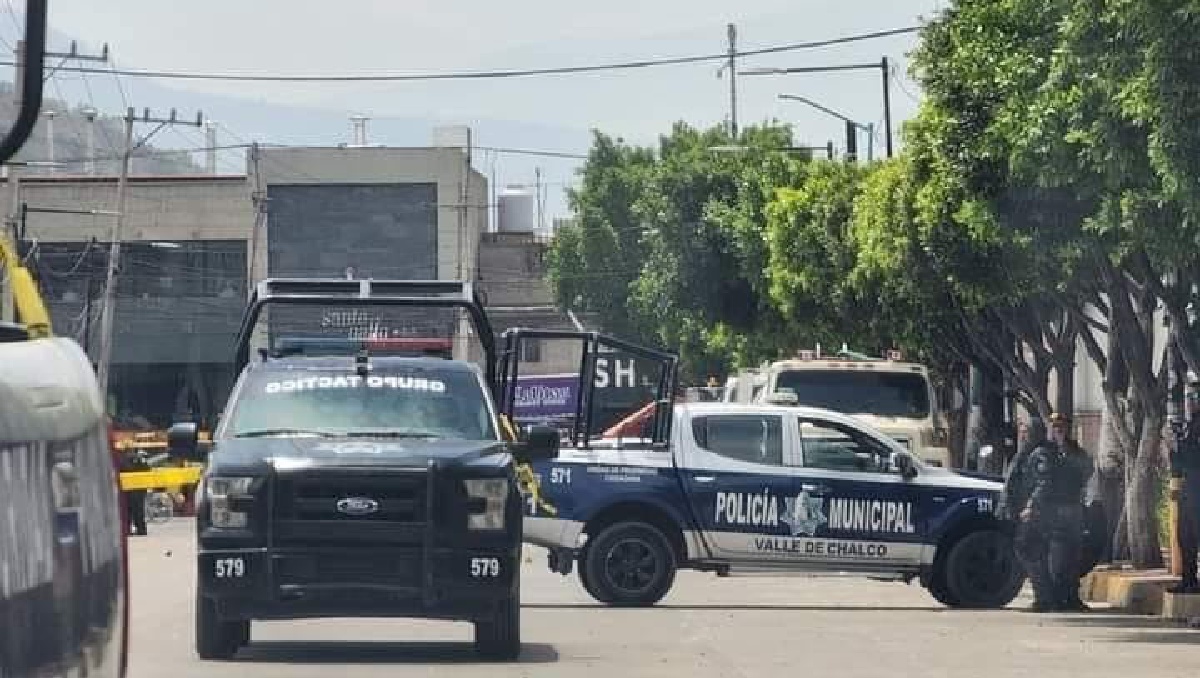 Policía Municipal de Valle de Chalco. Foto: (Especial)