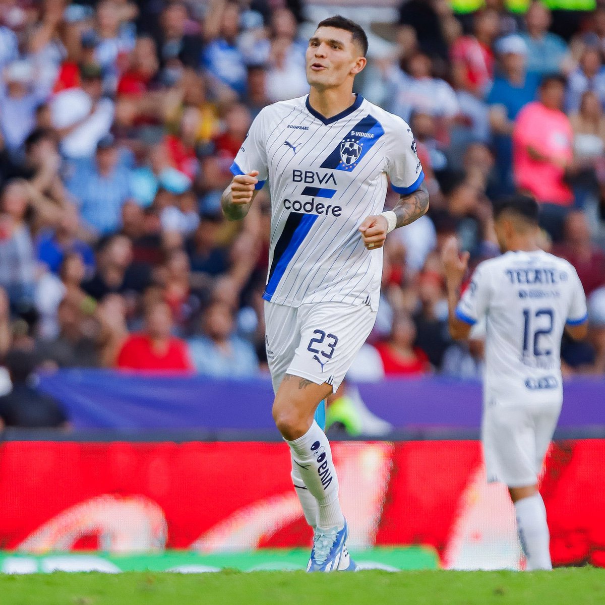 Brandon Vázquez, delantero de Rayados (Cortesía @LigaBBVAMX)