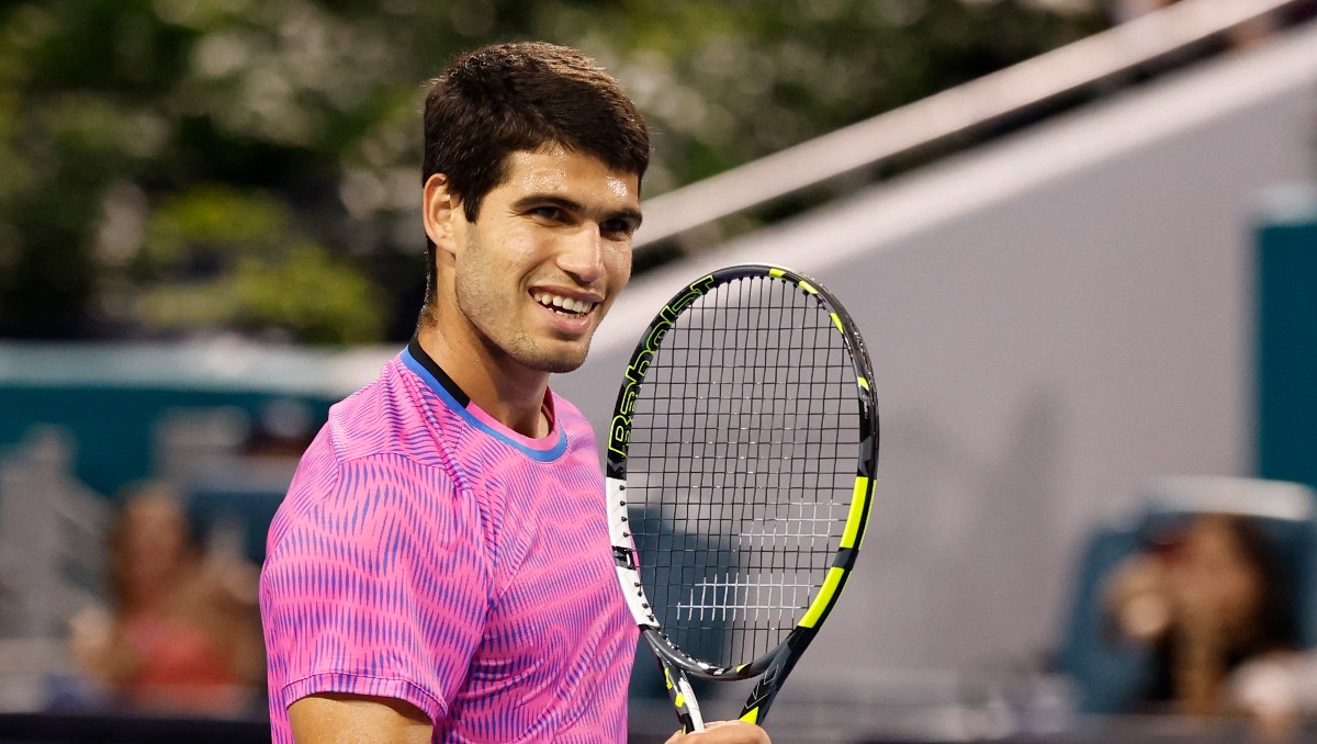 Carlos Alcaraz arrolla a Musetti para avanzar a los cuartos de final de Miami Open (Reuters)