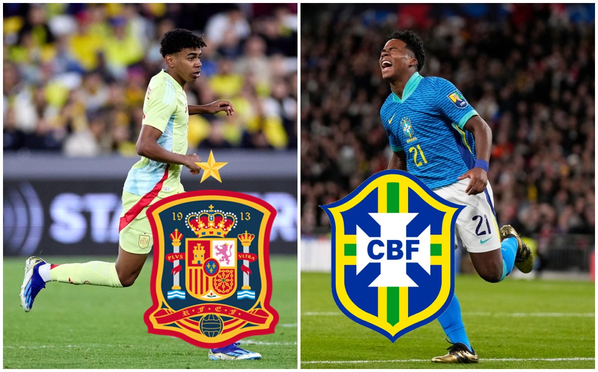 España vs Brasil: ¿En qué canal pasan partido amistoso HOY? (X @SEFutbol / AP)