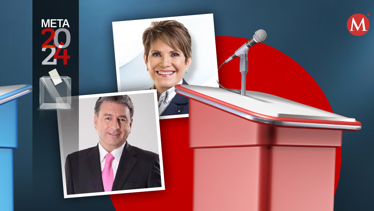 INE perfila a Adriana Pérez Cañedo y Alejandro Cacho como moderadores para el segundo debate presidencial. | Diseño: Margarita Salmorán.