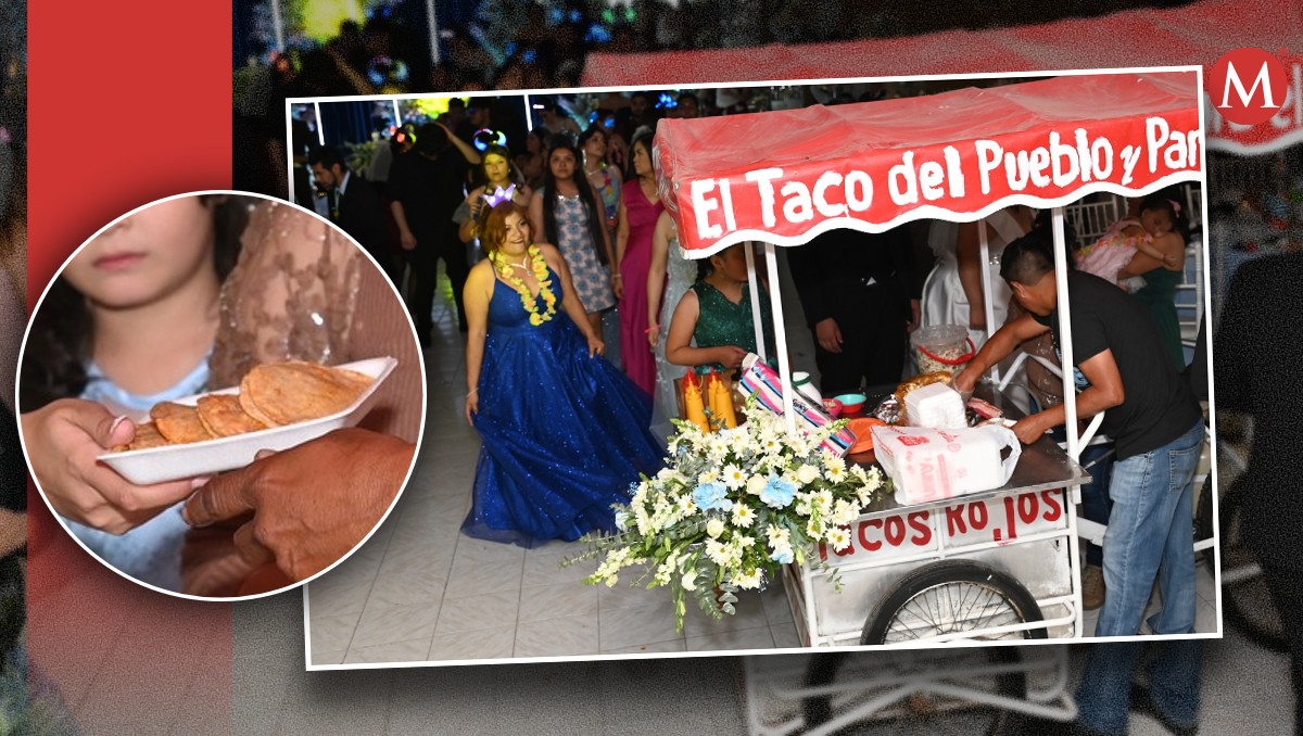 Novios dan de cenar tacos rojos en su boda y se vuelven virales
