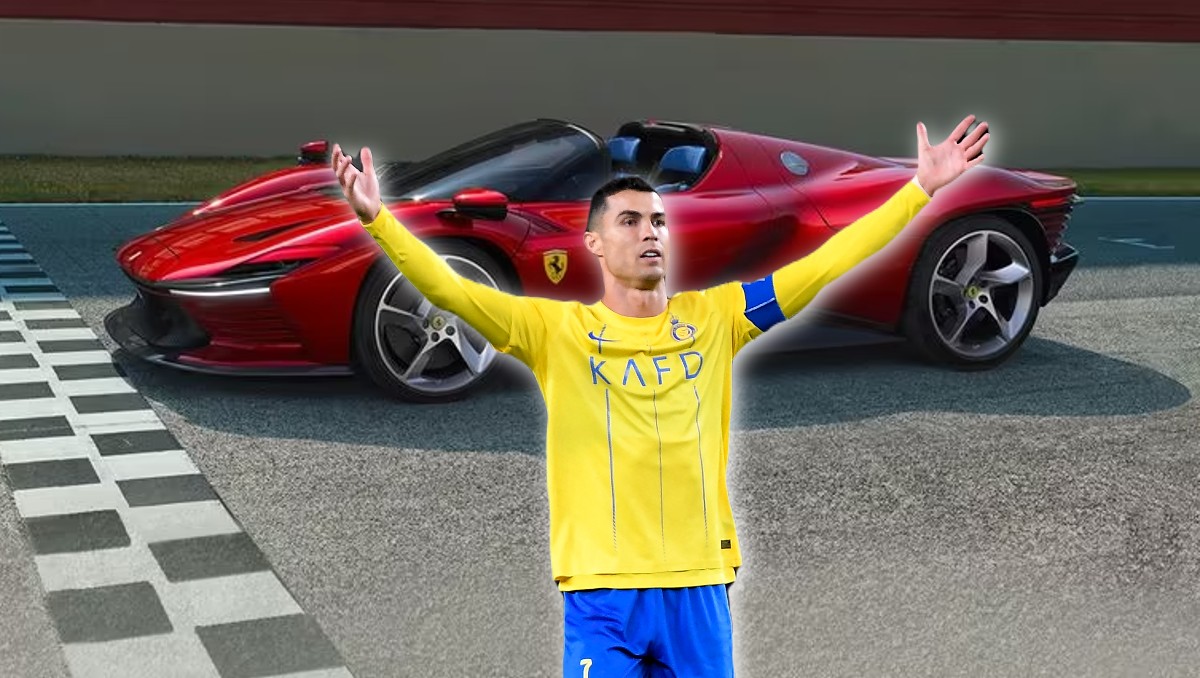 Cristiano Ronaldo y su increíble Ferrari Daytona SP3 (Reuters)