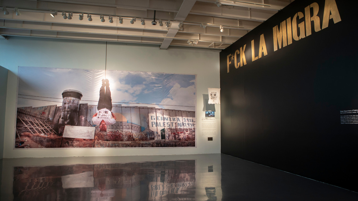 Don't shoot. Guernica / Palestina, de Isidro López-Aparicio, tiene las mismas medidas que el de Picasso. FOTO: Especial