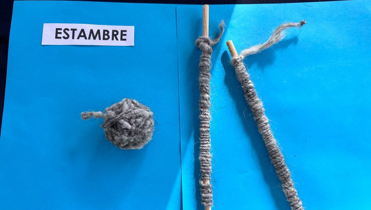 Estambre hecho con pelo de perros. (cortesía)