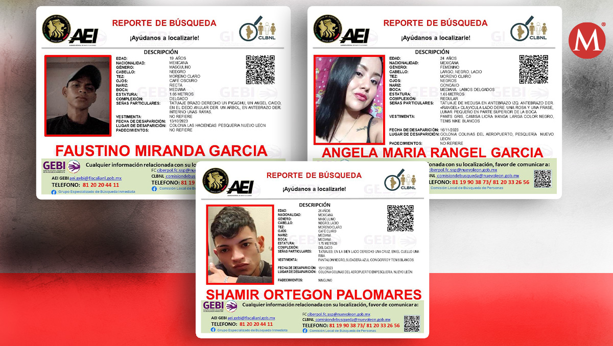 Las víctimas tenían reporte de desaparición. Especial