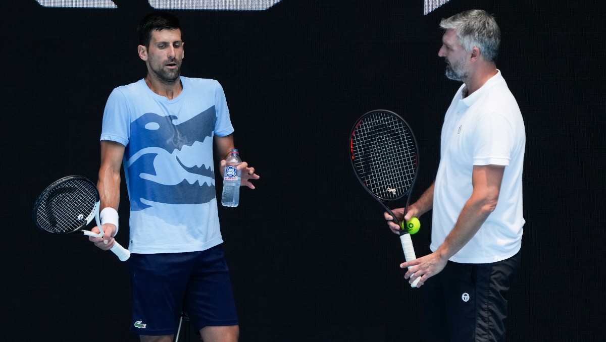 Novak Djokovic anuncia separación con su entrenador Goran Ivanisevic (AP)