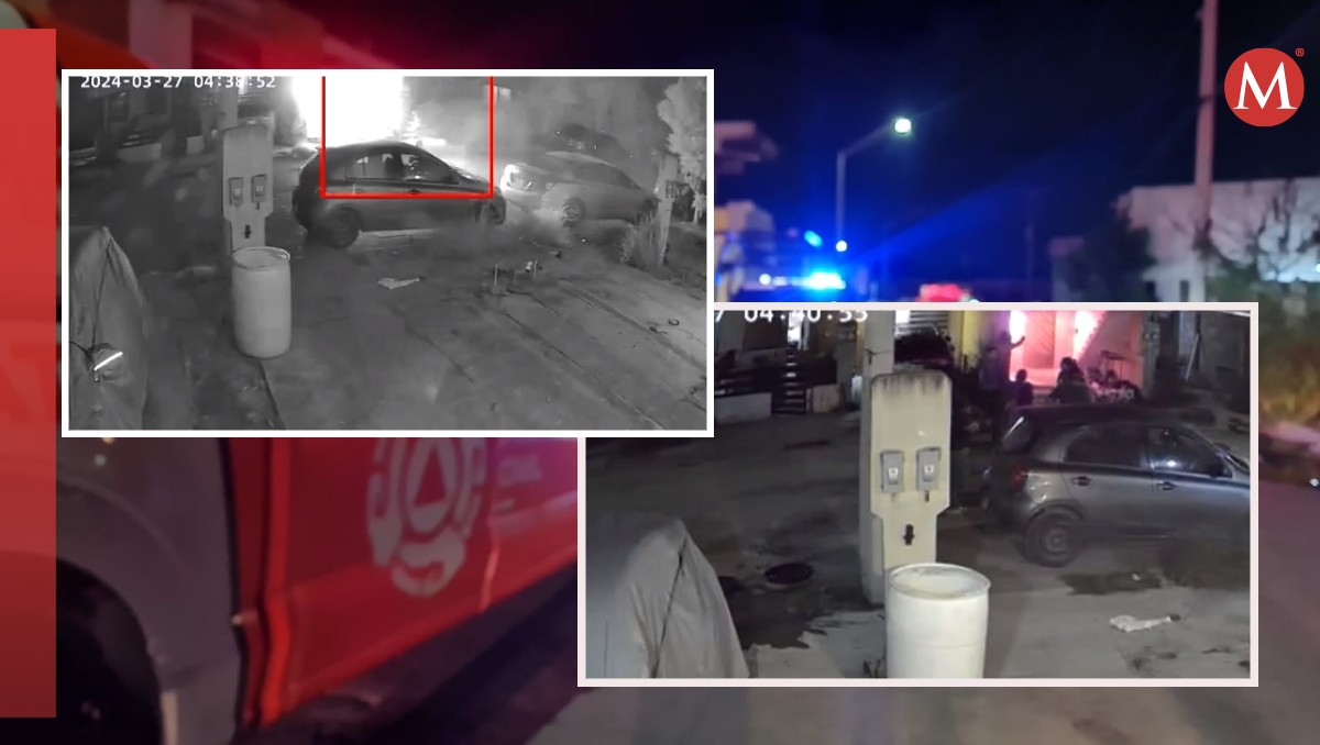 Cámaras captaron el momento de la explosión en una vivienda en Juárez / Especial
