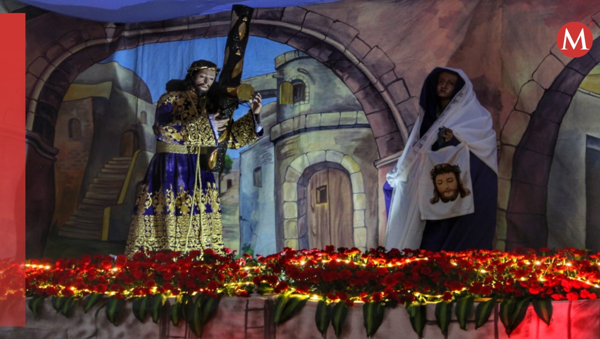 Poblanos visitan altar de Jesús Nazareno y de la Virgen de La Piedad | Melanie Torres