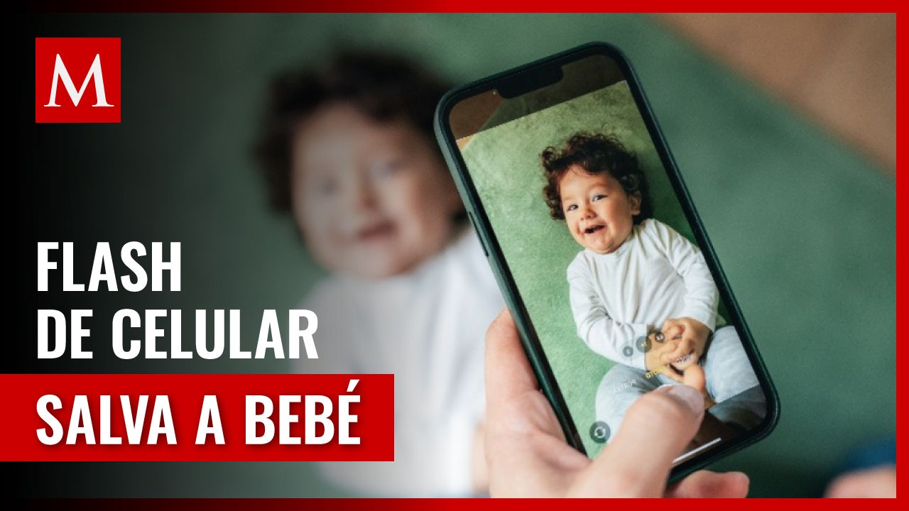 Flash de celular revela cáncer en bebé en brillo en los ojos