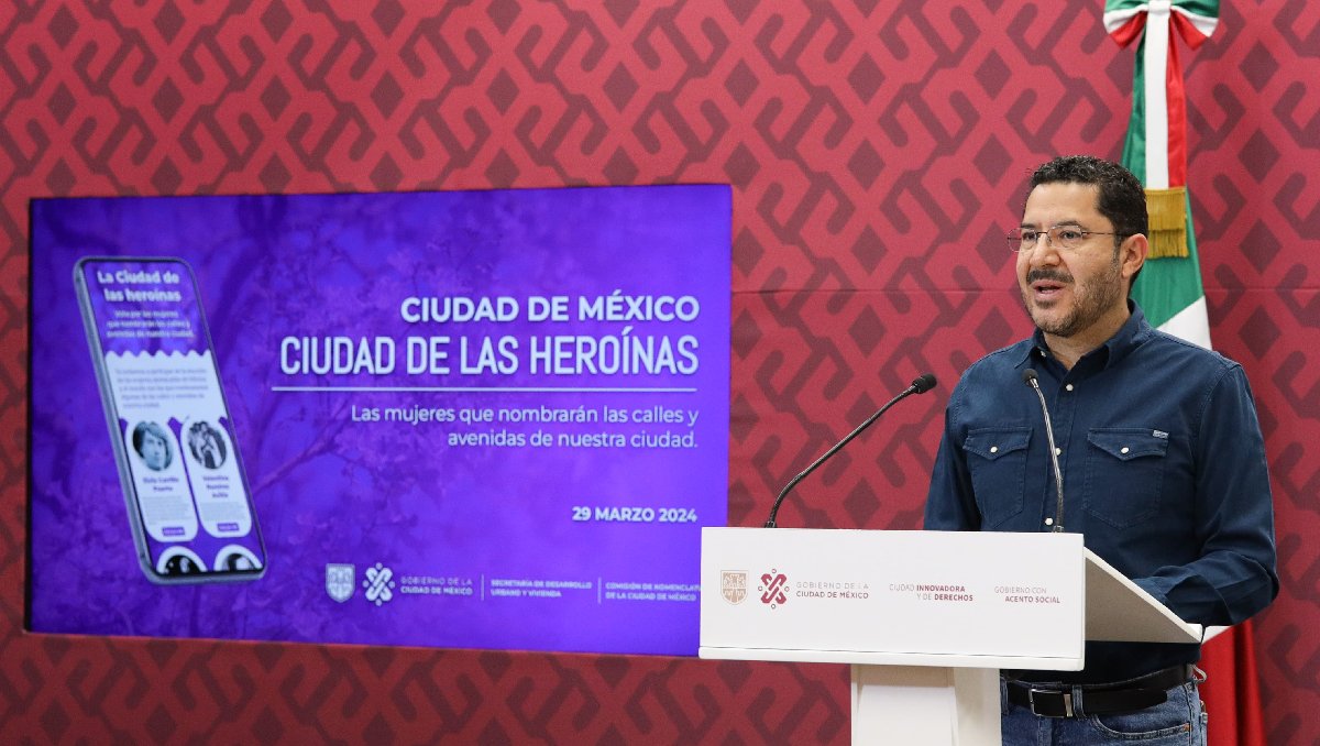 El jefe de Gobierno de la Ciudad de México, Martí Batres, en conferencia. | Especial