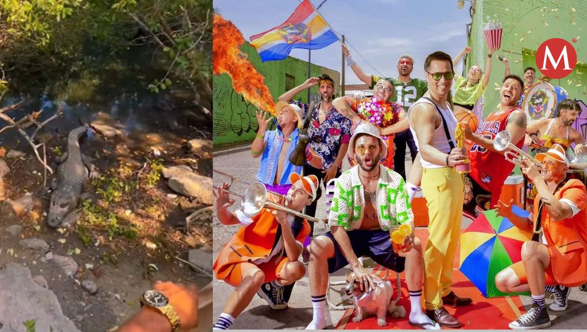 Los Caligaris quedan asombrados con cocodrilos de Tampico.