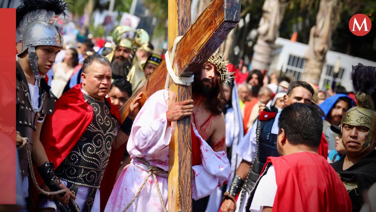 Celebración de Semana Santa en Cuajimalpa, CdMx.